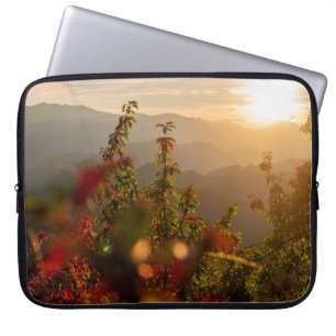 Naturfotografie von grünen Bäumen mit Blick auf de Laptopschutzhülle