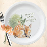 Naturfreude Hirschduschenvogel Pappteller<br><div class="desc">Das bezaubernde Babyduschdesign,  das perfekt dazu geeignet ist,  Ihrer Veranstaltung eine Touch Waldcharme zu verleihen. Diese personalisierten Teller aus Papier zeichnen sich durch eine niedliche Schlafweise aus,  die das Wesen der Natur erfassen und eine skurrile Atmosphäre schaffen. Besuchen Sie unseren Shop,  um unsere gesamte Naturfreude-Sammlung zu sehen</div>
