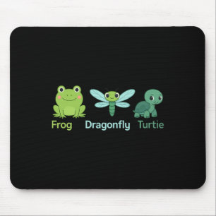 Naturfrosch-Dragonfly-Design Mousepad