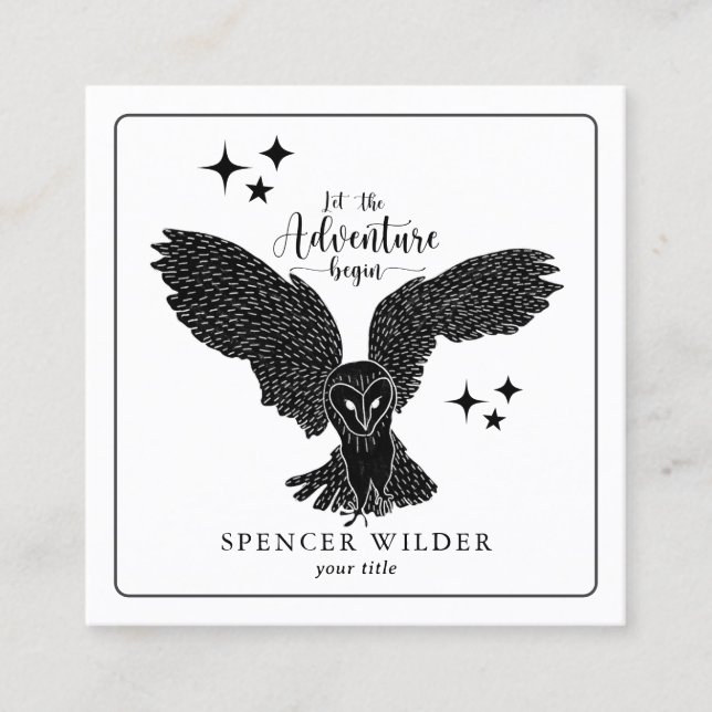 Naturführer für Walderlebnis Quadratische Visitenkarte (Vorderseite)