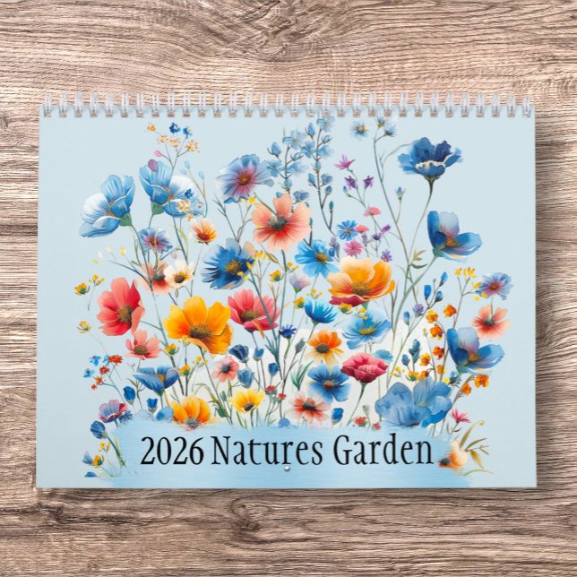 Naturgarten 2026 Mauerkalender Kalender (Nature’s Garden 2026 Wall Calendar – A Year of Blossoming Beauty)