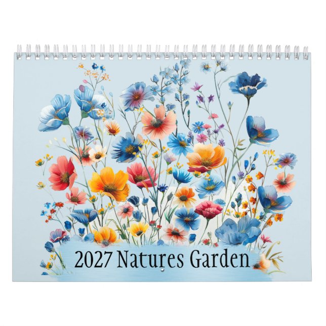 Naturgarten 2027 Wandkalender 12 Monate (Titelbild)