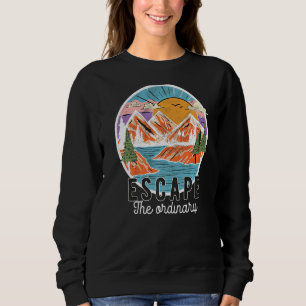 Naturgebirge Bergwandern Camping Retro Sweatshirt
