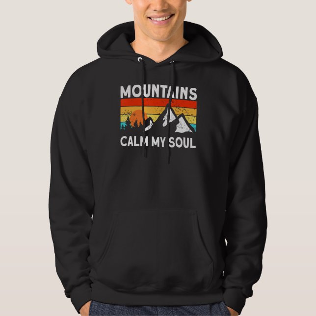 Naturgebirge Ruhe mein Soul Bergwanderung Hoodie (Vorderseite)