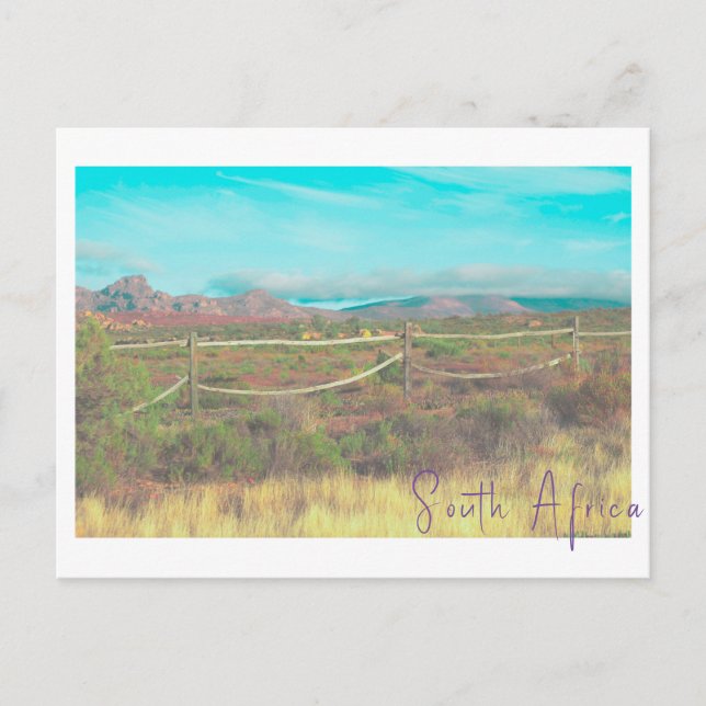 Naturgebirge Südafrika Gebiete Postkarte (Vorderseite)