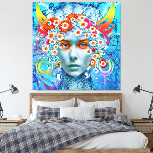 Naturgeist Leinwanddruck (Insitu (Schlafzimmer))