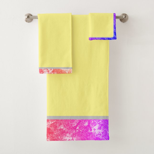 Naturgelbe Badehandtücher Set var2 (Insitu)