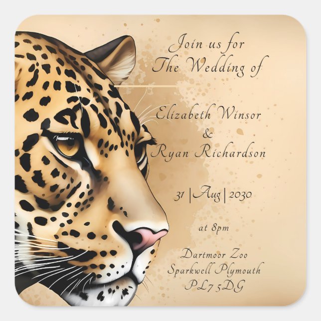 naturgemäß Inspiriert Quadratischer Aufkleber (Vorderseite)