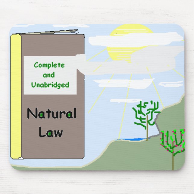 Naturgesetz Mousepad (Vorne)