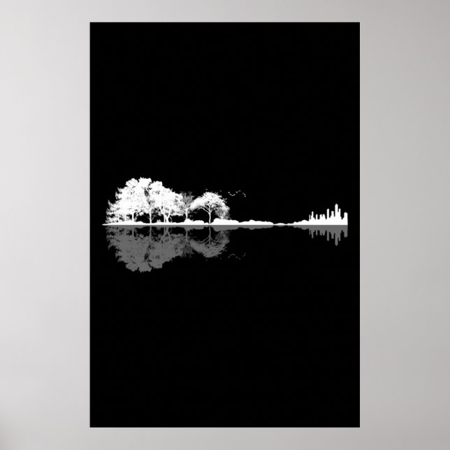 Naturgitarre Poster (Vorne)