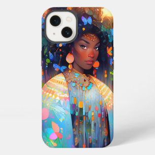 Naturgöttin Afroamerikanische Fantasy-Kunst iPhone 13 Hülle