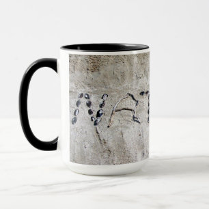 Naturgrafik im Sand Tasse