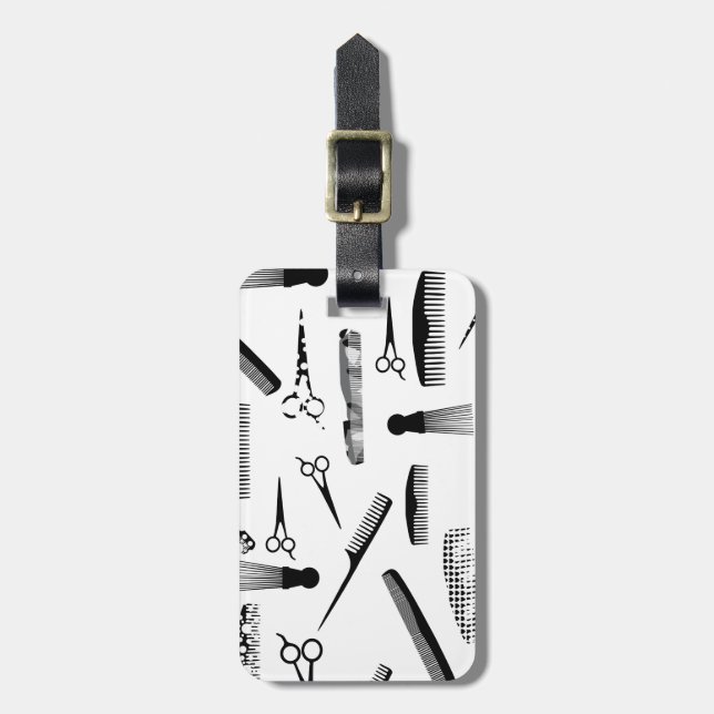 Naturhaar-Mode Gepäckanhänger (Vorderseite vertikal)