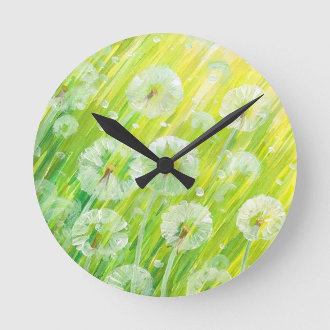 Naturhintergrund 2 runde wanduhr (Vorderseite)