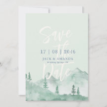 Naturhochzeit im Bergwald retten das Datum