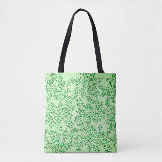 Naturinspirierte Blattmuster-Tasche