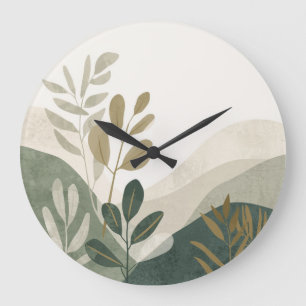 Naturinspirierte Wanduhr