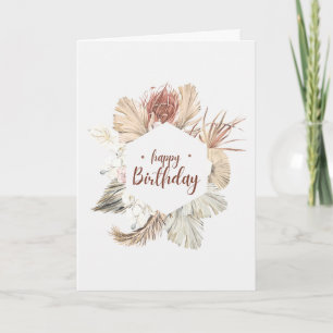 Naturinspiriertes Alles Gute zum Geburtstag Karte
