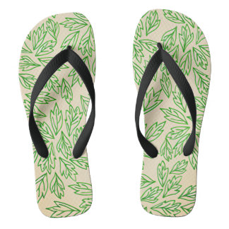 Naturinspiriertes Blattmuster-Schuhwerk Flip Flops
