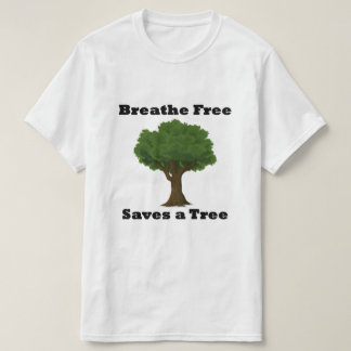 Naturist T-shirt "Saves the Earth"