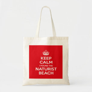 Naturisten, Behalt Calm I fand das Naturist Beach Tragetasche