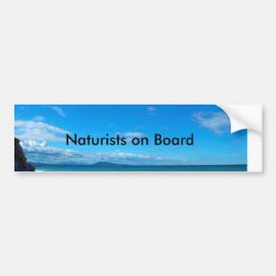 Naturists on Board Autoaufkleber