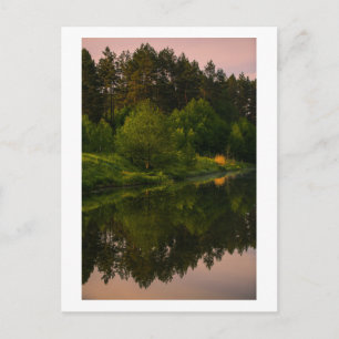 Naturkanal Wald Weißrussland Postcard Postkarte