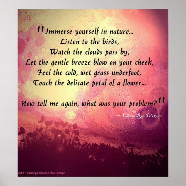 Naturkostenvoranschlag Poster (Vorne)