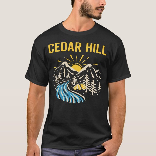 Naturlandschaft Cedar Hill T-Shirt (Vorderseite)