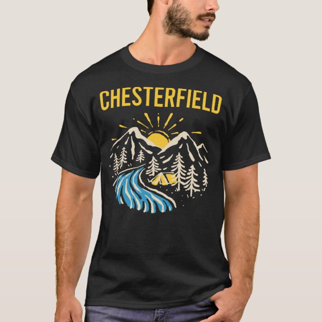 Naturlandschaft Chesterfield T-Shirt (Vorderseite)