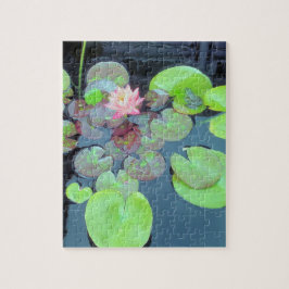 Naturlandschaft - Frosch- und Lily-Pads Puzzle