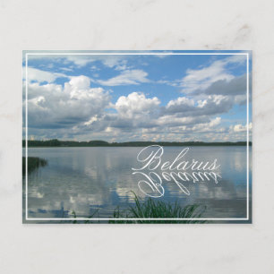 Naturlandschaft Himmelssee Belarus Postkarte