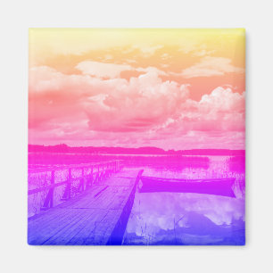 Naturlandschaft Himmelssee Weißrussland Magnet