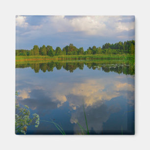 Naturlandschaft Himmelssee Weißrussland Magnet