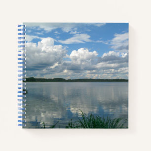 Naturlandschaft Landschaft Seen Wolken Weißrusslan Notizbuch