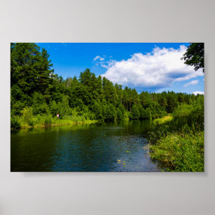 Naturlandschaft Landschaft Trees Belarus Plakat