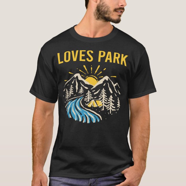 Naturlandschaft Liebe Park T-Shirt (Vorderseite)