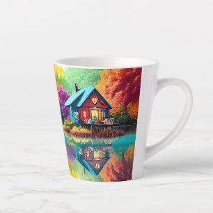 Naturlandschaft mit See und Herbst-38566 Milchtasse