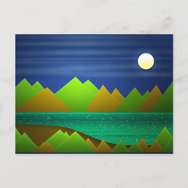 Naturlandschaft Postkarte (Vorderseite)