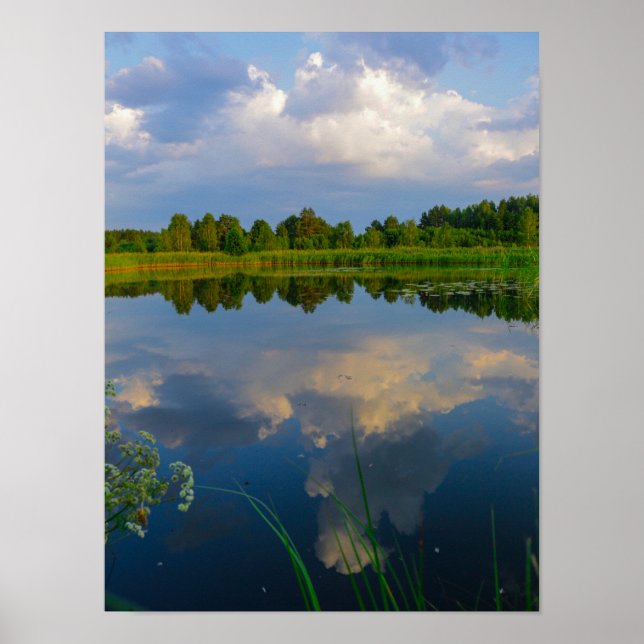 Naturlandschaft Seenlandschaft Belarus Plakat (Vorne)