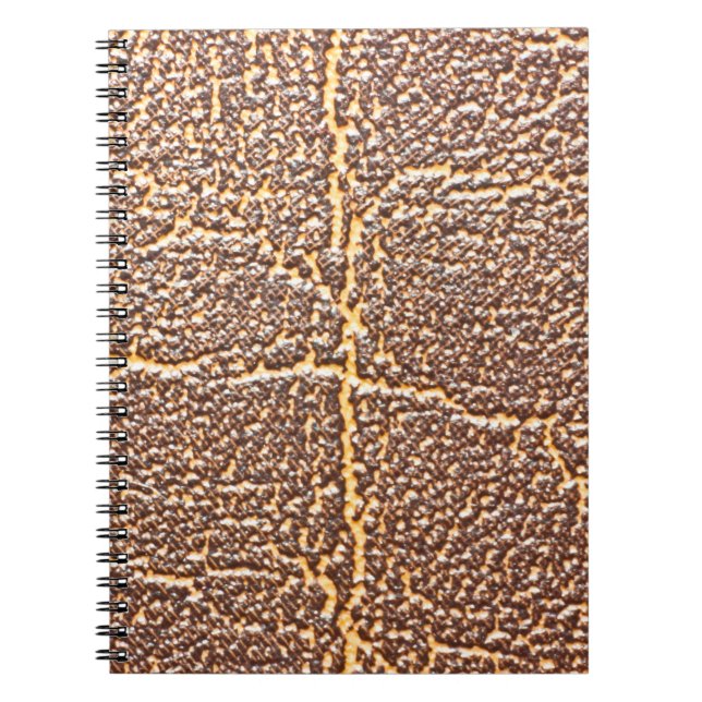 Naturlederbuchdecktextur abstrakt, alt, notizblock (Vorderseite)