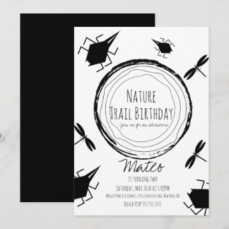Naturlehrpfad Insektenschmetterling Geburtstag Einladung