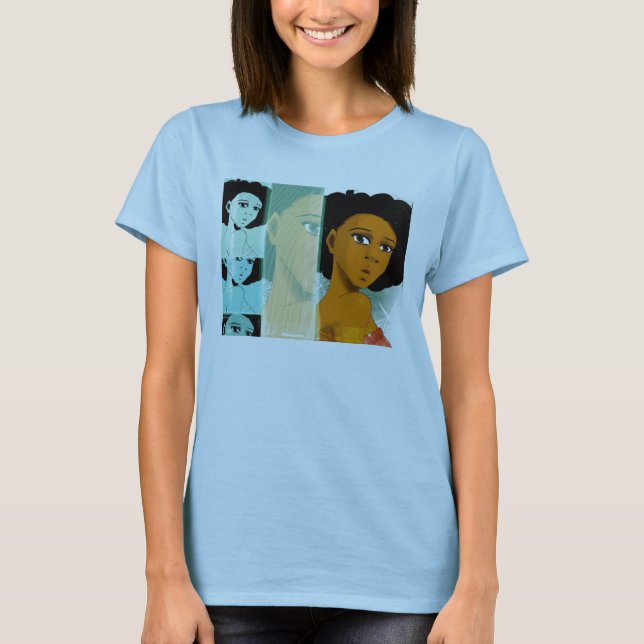 Natürlich aquamarines Shirt (Vorderseite)