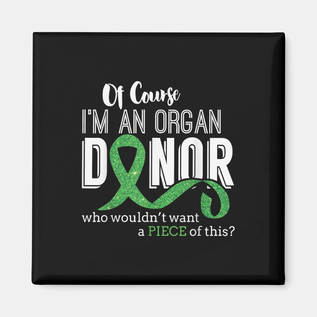 Natürlich bin ich Organspender - Nationaler Organs Magnet (Vorne)