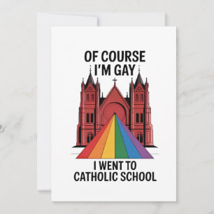 Natürlich bin ich schwul, ich ging zu LGBTQ an der Feiertagskarte