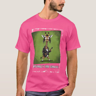 Natürlich Emo Giraffe Funny Emo Music Giraffen Emo T-Shirt