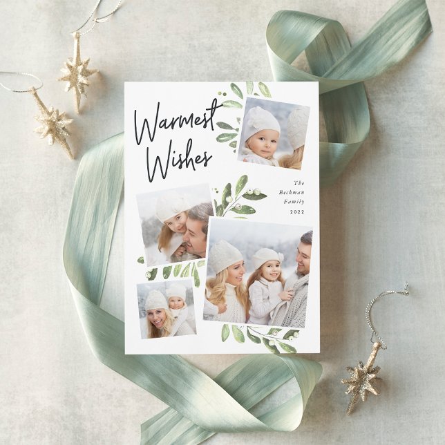 Natürlich Freude | Weihnachtsfoto Collage Feiertagskarte (Von Creator hochgeladen)