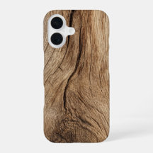 Natürlich gemaserte Holz-Handyhülle