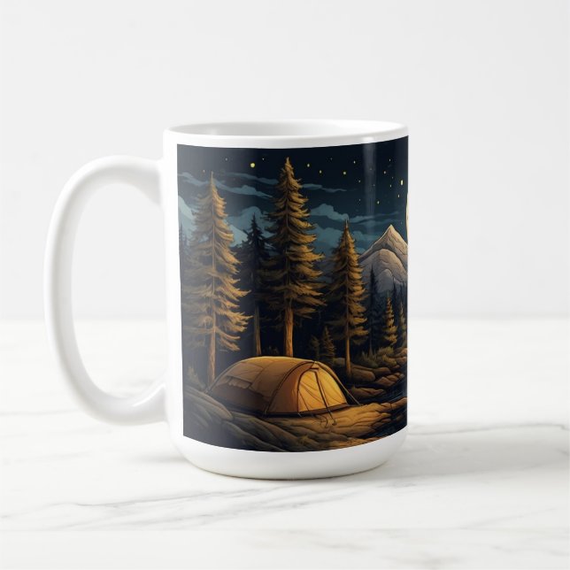 Naturlich Inspiriert Kiefernwald im Camping Kaffeetasse (Links)
