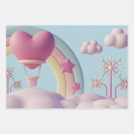 Naturlich Inspiriert Umschlagpapier Geschenkpapier Set